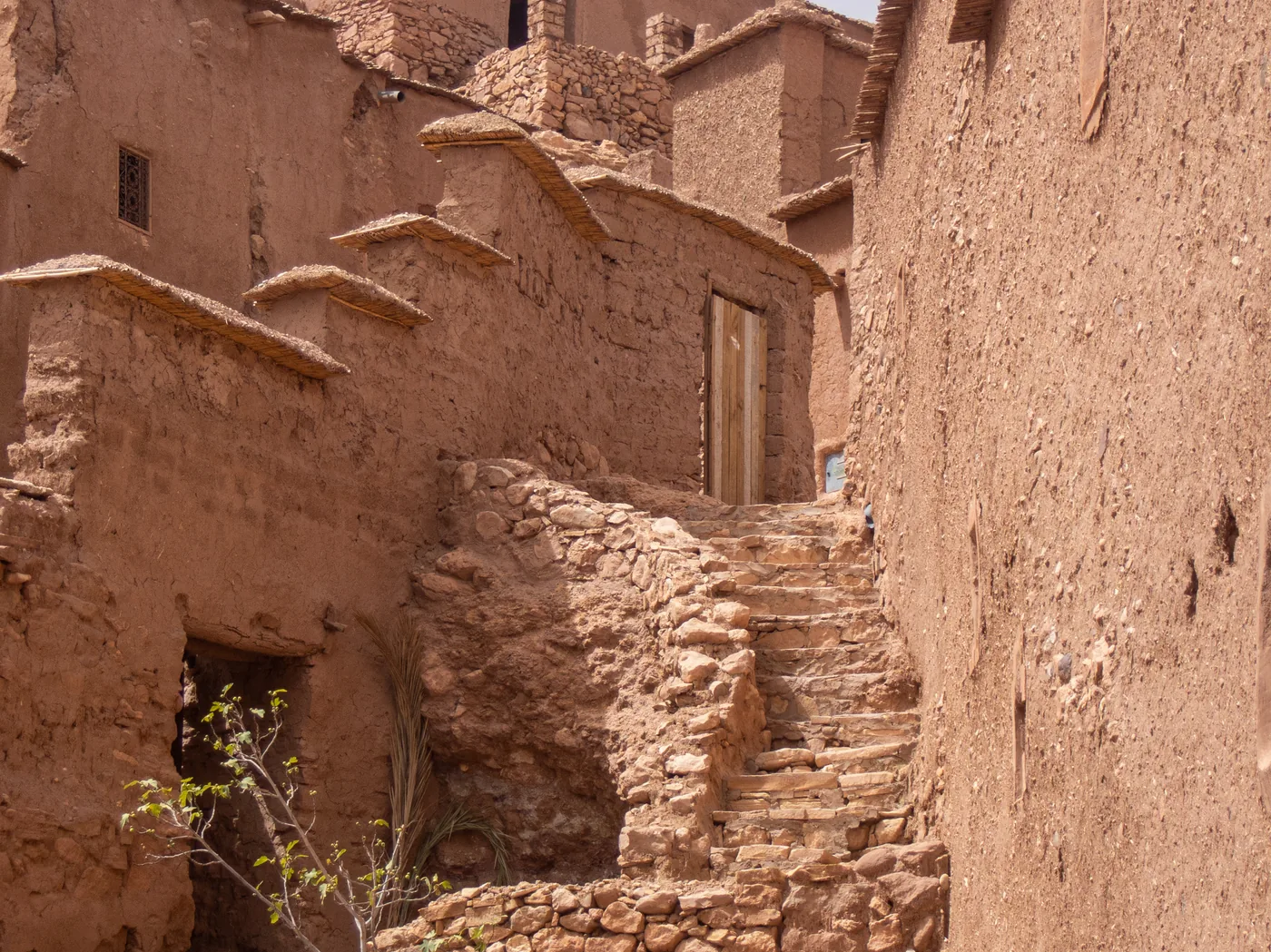De terrasserede jordkasbaher i Aït Benhaddou